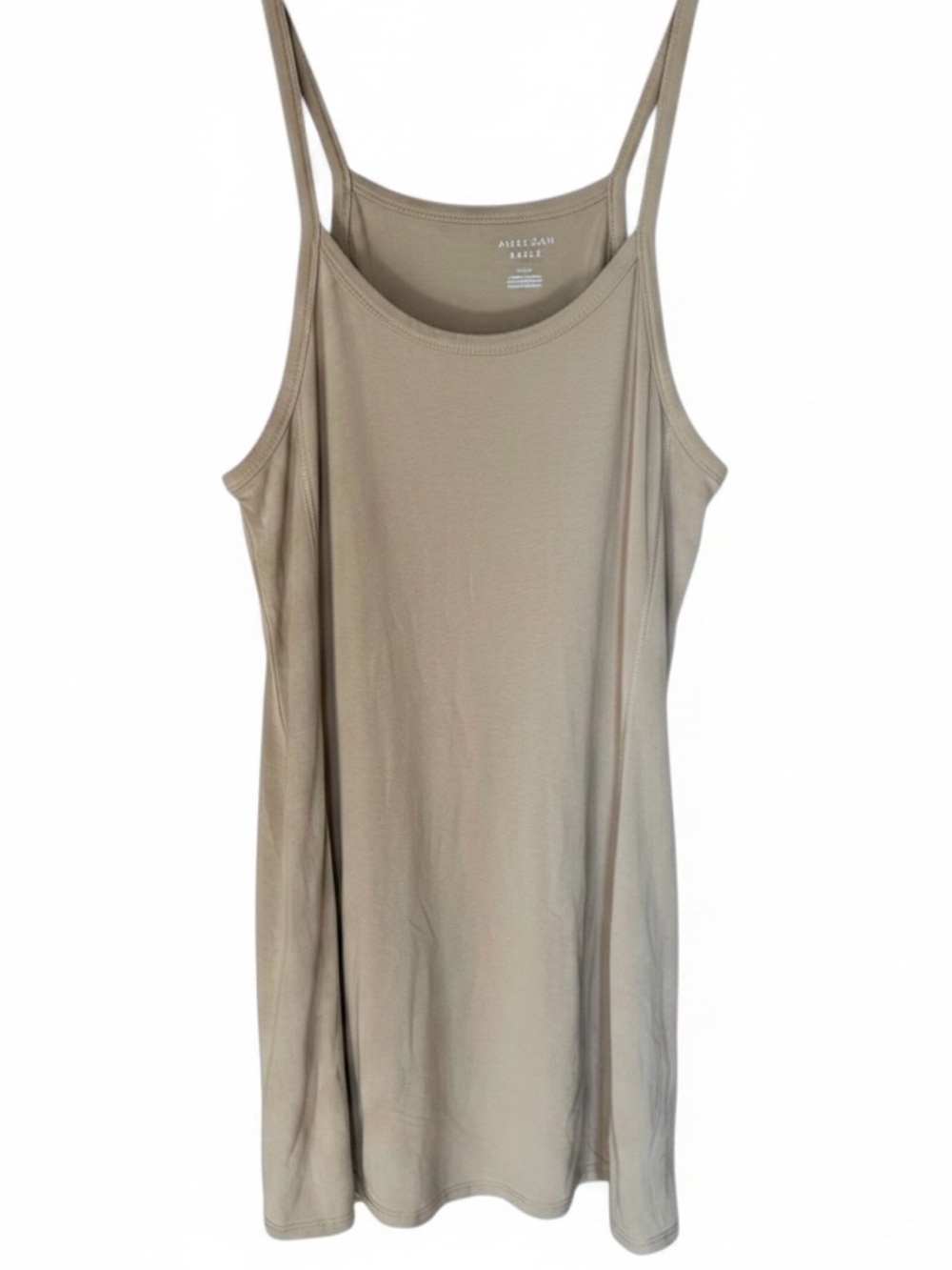 Taupe Double-Strap Camisole Skort Dress